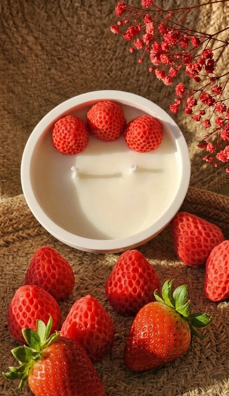 Vela Fresas con Nata