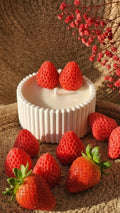 Vela Fresas con Nata