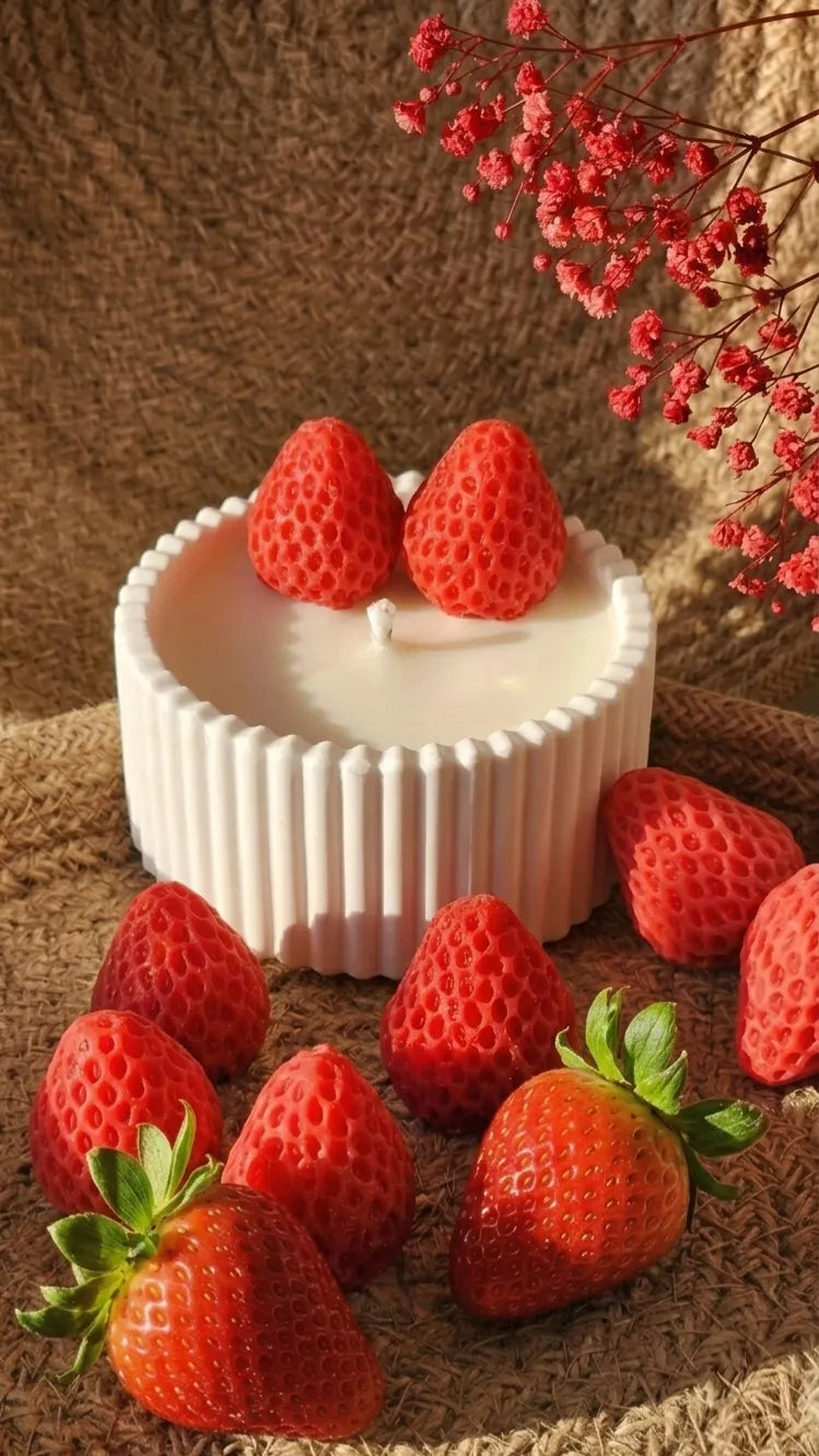 Vela Fresas con Nata