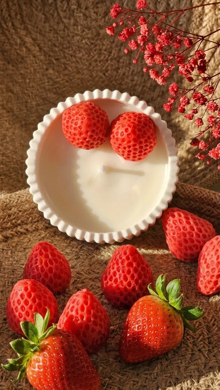 Vela Fresas con Nata