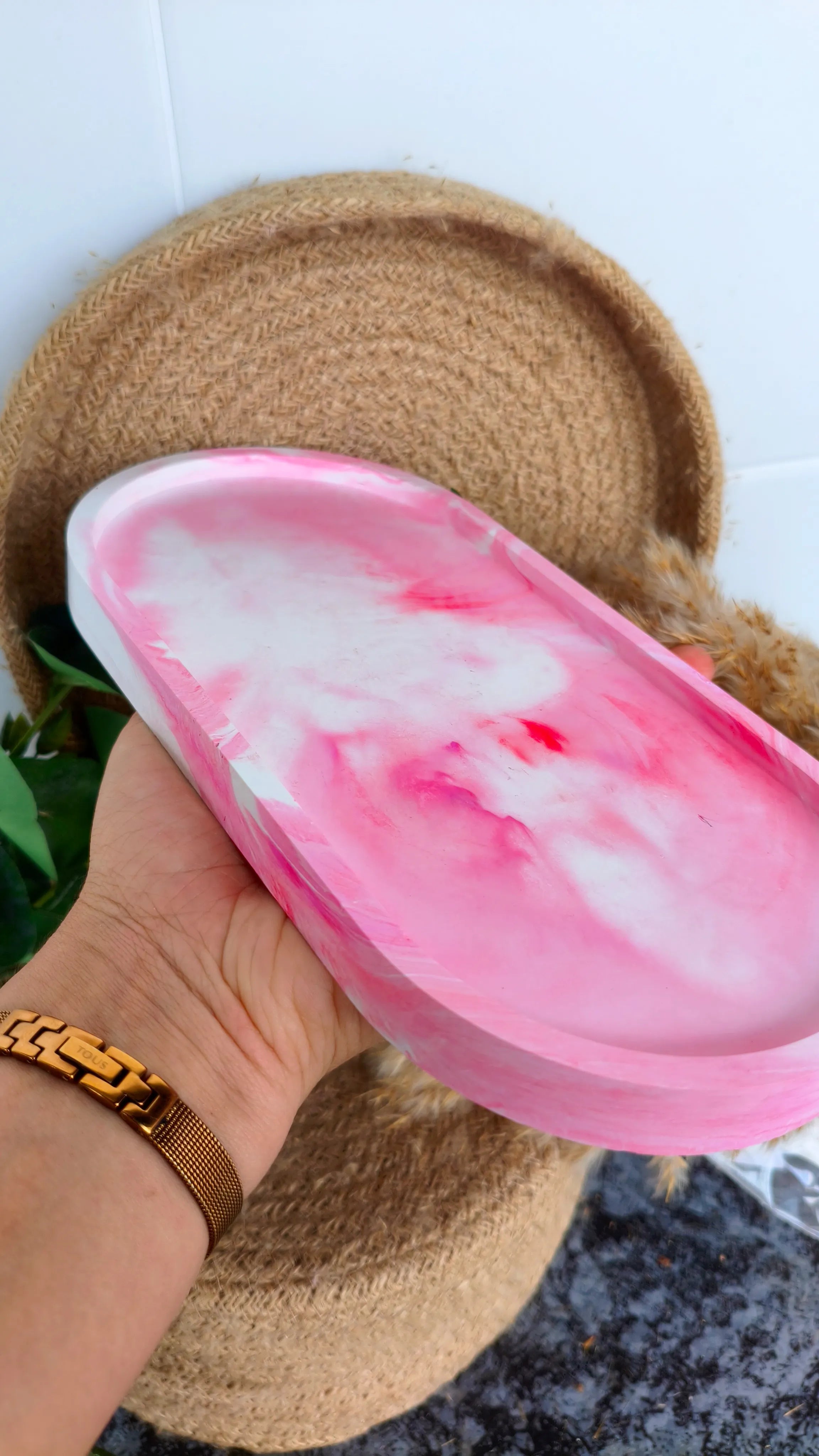 Bandeja Roja Rosa