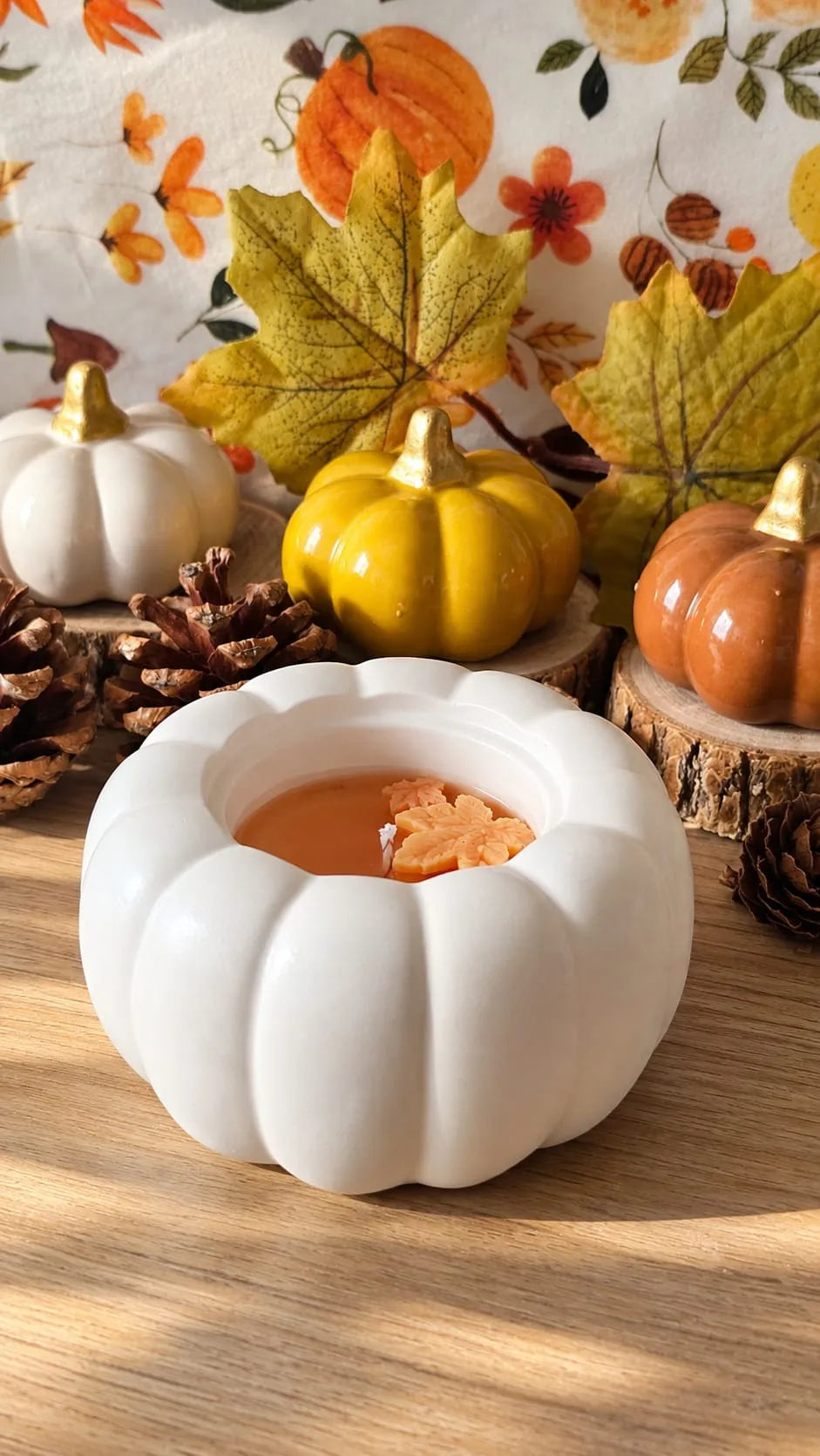 Vela en recipiente Calabaza