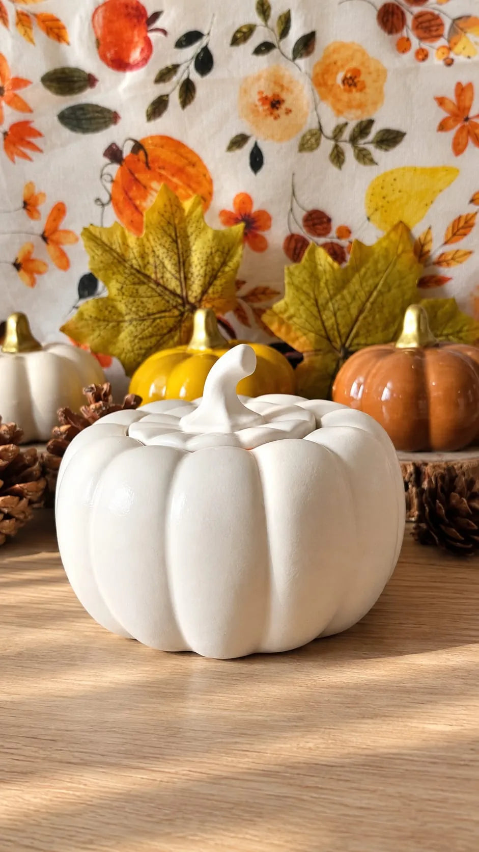 Vela en recipiente Calabaza