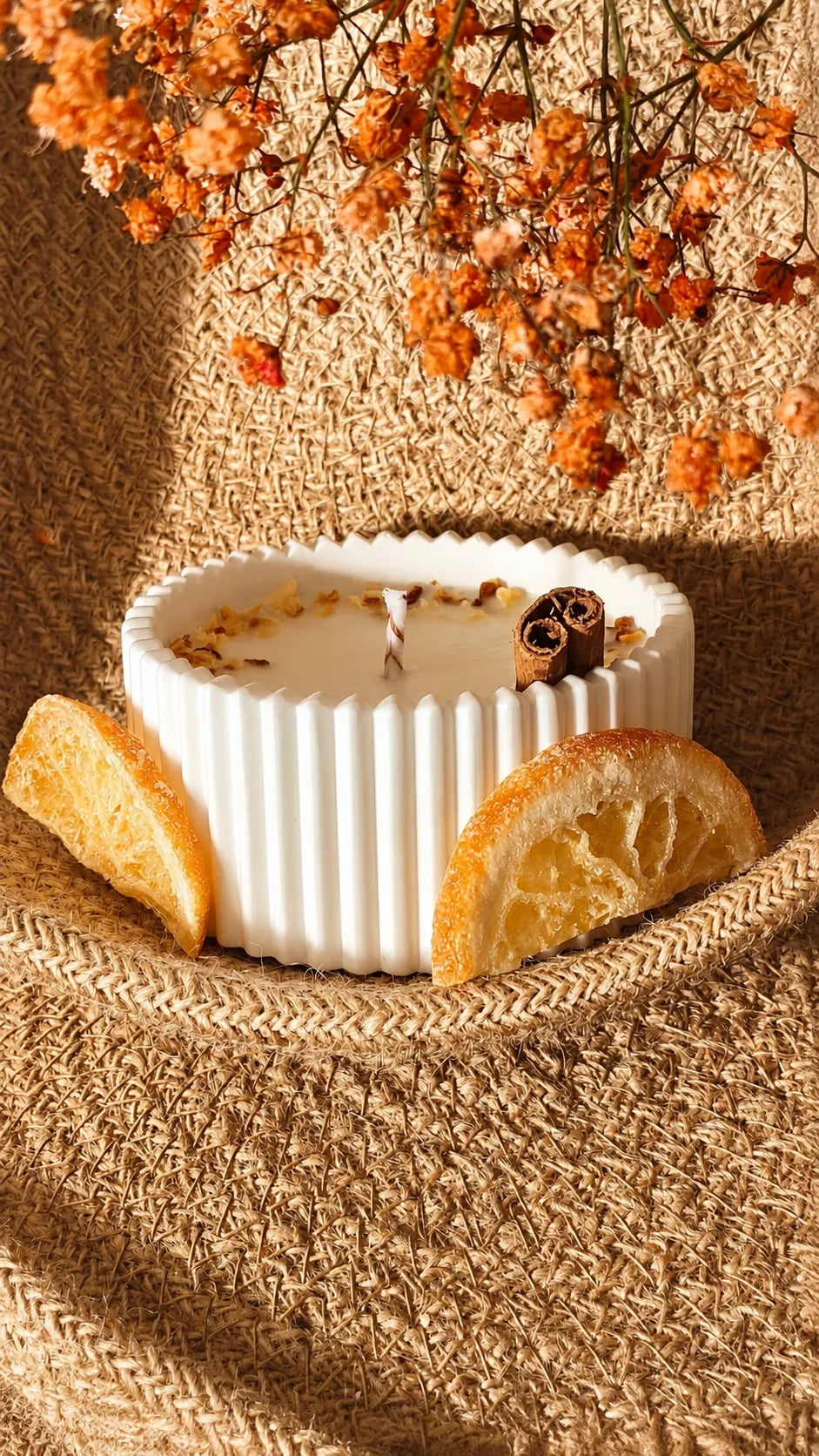 Vela Naranja y Canela