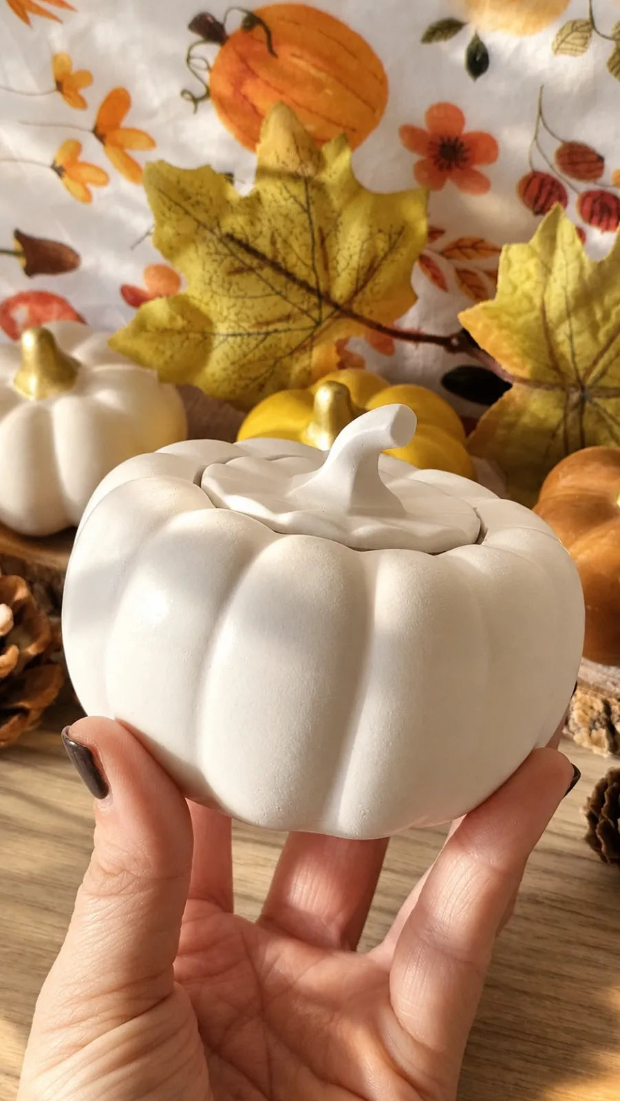 Vela en recipiente Calabaza