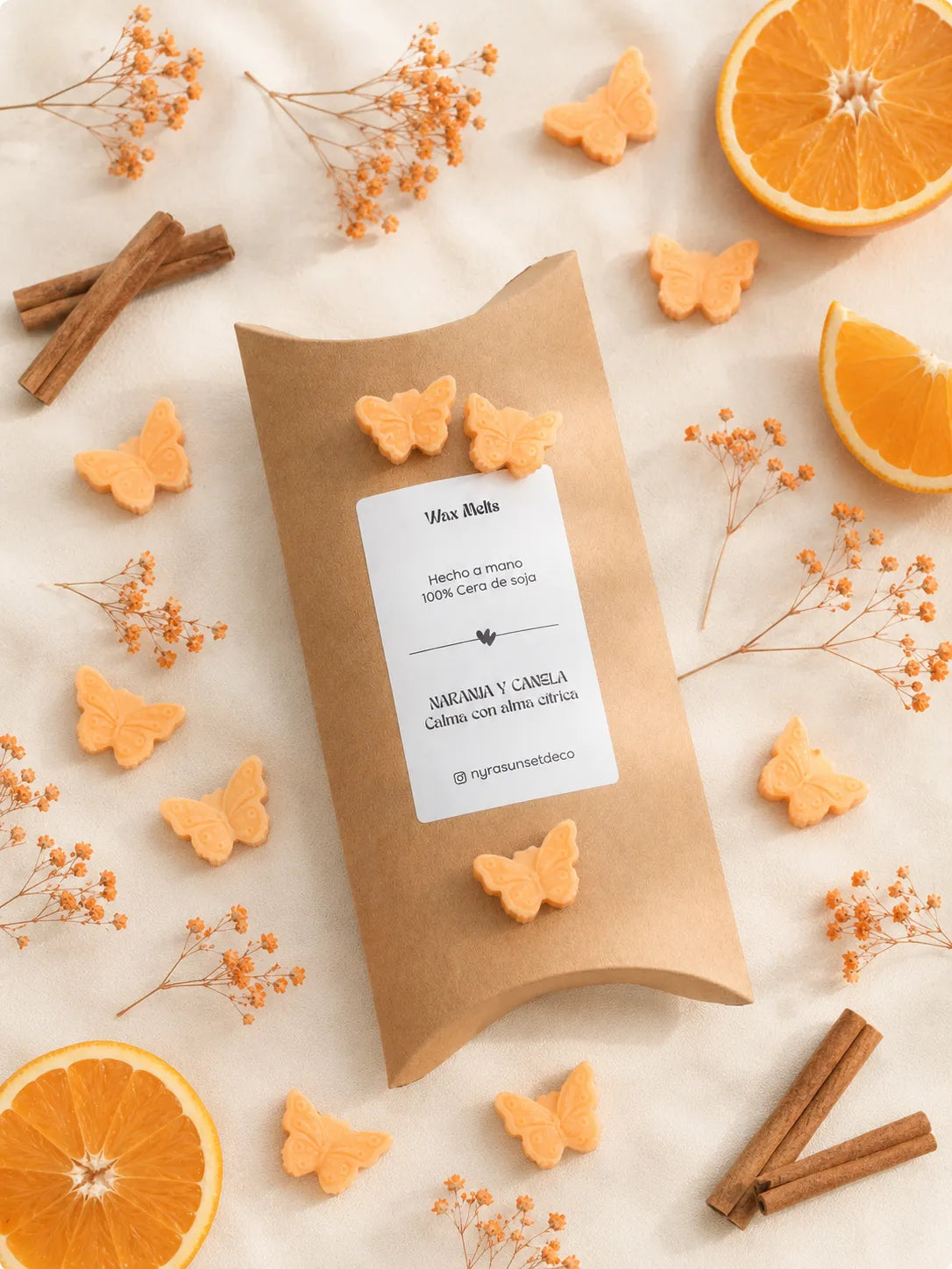 Wax Melts de Naranja y Canela